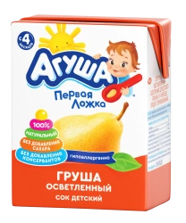 Agusha reconstituted pear juice, 0.2 litre