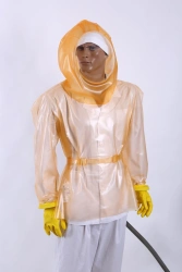 Personal protective equipment against radioactive substances combined hose: Pneumatic jacket PK-1b without acid supply hose.