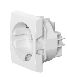 CADUCEUS ALING MODE + antibacterial 16A, 250V~, 2M, white, art. no. A651.0, flush-mounted socket without grounding, without blin