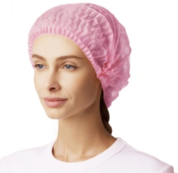 Medical cap, disposable, of nonwoven material of "Charlotte" type according to TU 13.95.10-003-64015714-2018, registration certi
