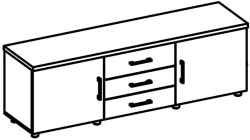 Office equipment cabinet 9618 Brooklyn series