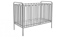 Polini kids Vintage 150 metal cot, silver, article number 0001649.2