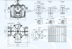 General industrial vertical asynchronous electric motors of DAV 250 series with power not more than 75 kW