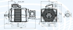 AC motors series 5ANK 315 asynchronous with phase rotor, power more than 75 kW, but not more than 375 kW