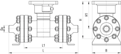 Ball shut-off valve ATEK.491174.003