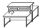 Laboratory island table for chemical research SFO-2