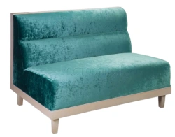 Sofa on wooden frame