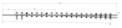 Frame rail with spur of UIC60 type 1/9 (project MSZ.8366.02.000/-01/-02/-03)