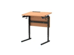 Pupil's table adjustable single-seat, with sloping table top from 0 to 10g, height group from 4 to 6 Model: SURN-2 trades