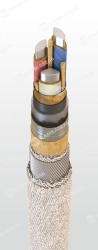 Power cable with aluminium conductors with paper insulation impregnated with viscous or non-flowing composition for voltage 6, 1