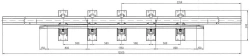 Crossing rail with counter rail of P50 type of 1/9 grade Project 1623.03.100/01