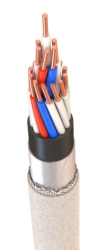 Control cable with copper conductors and PVC plasticate insulation for rated alternating voltage up to 660 V of frequency up to