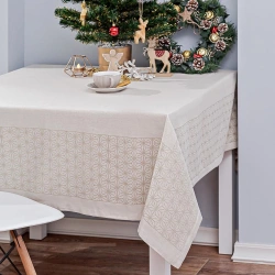 Tablecloths of linen fabrics