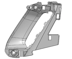 Door handle right 9681235977