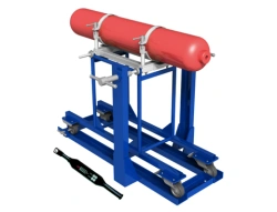Stand for installation of valves into cylinders GAKS-KOB-SKZ