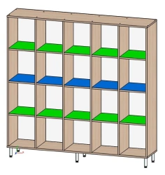 Cupboard for children's pots, Art. SSKD pots-01
