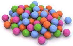 6 cm balls (100 pcs. in a bag)