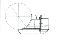 Gate valve with outlet DN200