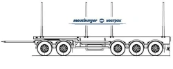 AH-590 five-axle sorting trailer