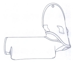 Trainer's sleeve universal protective rigid for employees of cynological divisions of internal affairs bodies of the Russian Fed