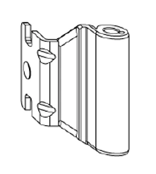 Corner hinge, article no. 250801