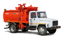 Garbage truck KO-440-2, type KO-440, modification KO-440-2, basic chassis and vehicles GAZ-3309, GAZ-33098.