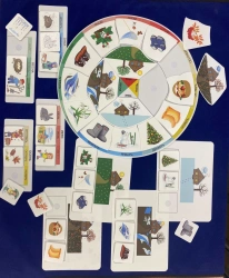 Puzzle game "Circle "Seasons".