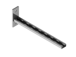 Cantilever SMO 41x21x00-000, with overall dimensions from 41x21x150 mm to 41x21x950 mm, with metal thickness 2,5 mm, hot-dip gal