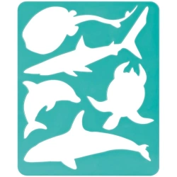 Contour colouring stencil, "Sea creatures", packet, europodweight