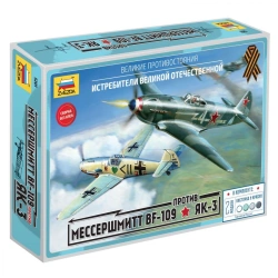 Assemblage model "Messerschmitt Bf-109 vs Yak-3"