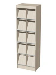 Library shelving unit