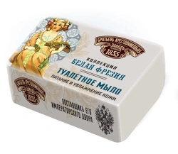 Solid toilet soap "Krestovnikov Brothers' Factory White Freesia"