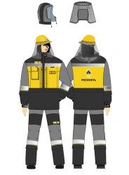 Women's suit for protection against harmful biological factors, against elevated temperatures, model ??_???_??_????_? (jacket, t