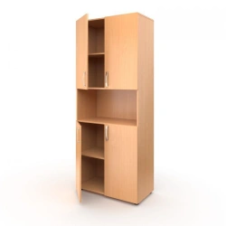 Filing cabinet with niche