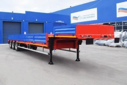 Flatbed semi-trailer, UZST brand, type 9178, modifications: 9178-0000011 (metal platform with front fence, with lifting axle)