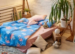 Children's bed linen set made of cotton fabrics (duvet cover, sheet, pillowcase)