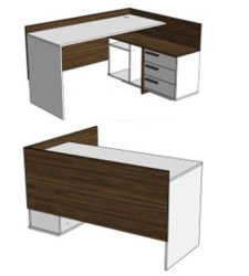Corner table with drawers for storage (drawer cabinet) school TU 31.01.11-001-05065033-2021