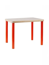 Rectangular children's table 520 / red according to GOST-11015-93