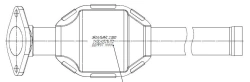 Catalyst for vehicles with petrol engine TAUS.451216.112