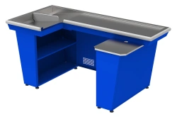 Cash desk KB-1,9-2H double storage (blue) (unassembled)