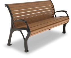 Cast-iron "Holland" bench with armrests article number A1011
