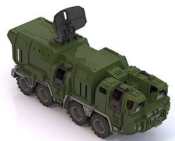 Military tractor "Shield" with bunker