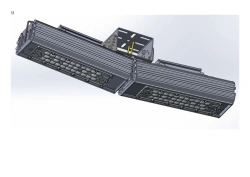 LED luminaire "Industrial Design MTM IoT" series CUBIC 120 Two modules Connection from the sides - 10 degrees CUB Mounting CUB
