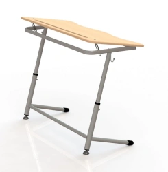 Pupil's table "Premier 1P/2P" with angled table top, article C-20
