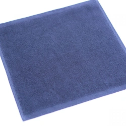 Cotton terry cloth smoothly dyed