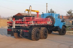 Installation of manifold block with cementing process control equipment TGBM-40M