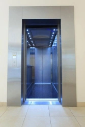 Electric freight-passenger lift
