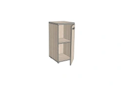 Single-door shelf, low, narrow 391*400*830 mm ASUZ-1