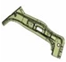 Reinforced left rack, article no.9680648580