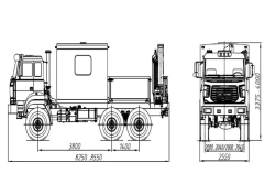 Special cargo-passenger vehicle model 677614 with CMU (JSC "INMAN IM15, IM20, IM27, IM40T, IM50, IM55, IM77, IT90, IM95, AND